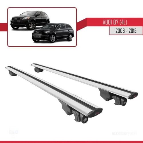 Barres De Toit - Audi - Q7 2006-2015 - Aluminium - Gris - Verrouillable