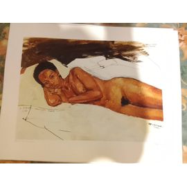 Lithographie Nue Du Peintre Sculpteur Marc Monnier
