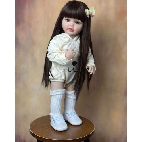 Poupée Reborn Fille Princesse Réaliste Enfant Bas Âge Vrai Poupée Bébé 55cm