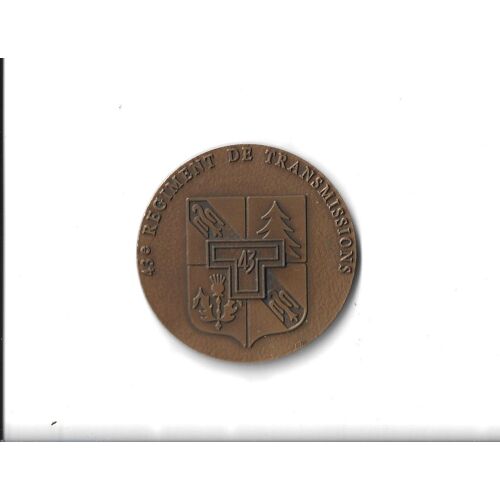 Médaille 43 Eme Regi De Transmission Médaille De Table
