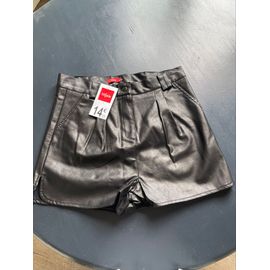 Short Similicuir Cuir Neuf Avec Étiquette 