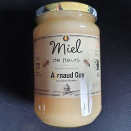 Pot De Miel De Fleurs 1kg En Verre Fait Par Apiculteur