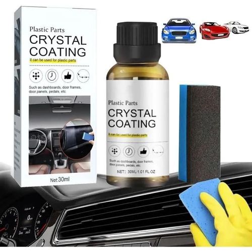 Renovateur Plastique Voiture Extérieur, 2024 Crystal Coating Voiture Plastique Rénovation Revêtement, Restaurateur Plastique