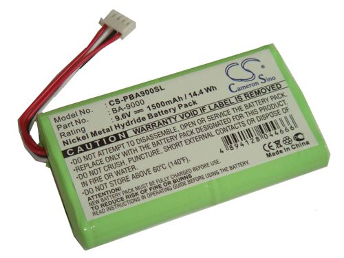 vhbw batterie Ni-MH 1500mAh (9.6V) compatible avec imprimante Brother PT-9500, PT-9500pc, PT-9600 remplace BA-9000, BA9000.
