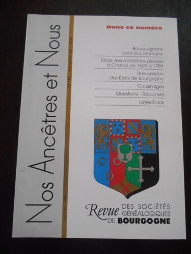 Nos Ancêtres Et Nous N° 110 Chalon Sur Saône (71) Donations Pieuses 1629 À 1789 Liste Des Noms Et Observation Pour Chaque Nom