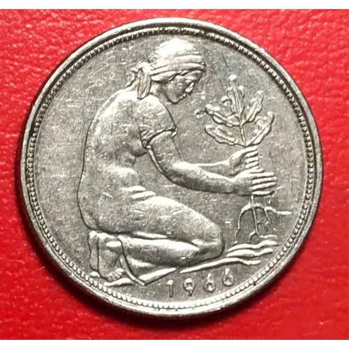 50 Pfennig - 1966 J - Allemagne