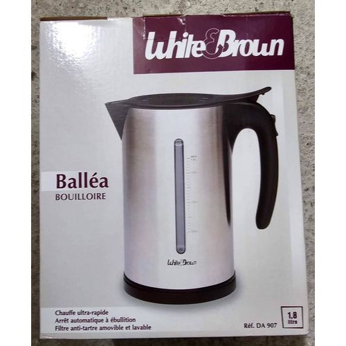 Bouilloire 1,8 l électrique White and Brown