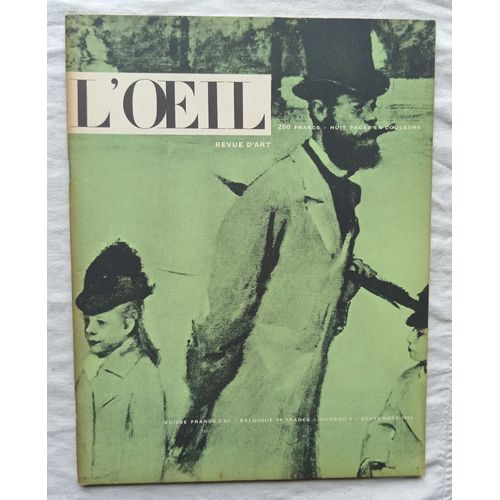 (Revue), L'Oeil, Revue D'Art, N°9, Septembre 1955 : Le Cavalier Bleu Par Will Grohmann / Scandale Au Luxembourg Par Henri Perruchot...