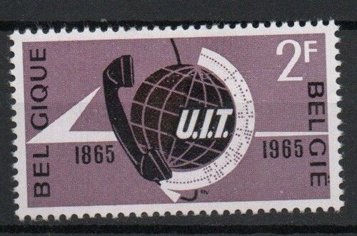 Belgique Timbre Union Internationale Des Télécomunications 1965