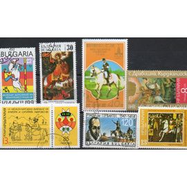 Bulgarie Timbres Chevaux Et Équitation