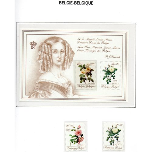 Belgique Timbres Les Roses 1990