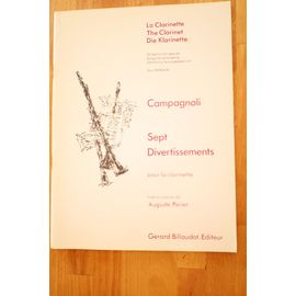 Sept Divertissements Pour La Clarinette, Campagnoli, Transcription De Auguste Périer