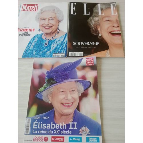 Lot 3 Revue Elisabeth 2 Reine Angleterre