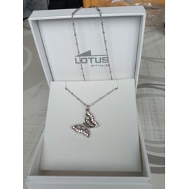 Collier Et Pendentif Papillon Lotus