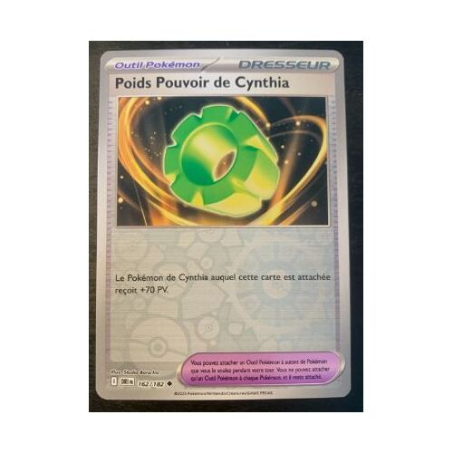Pokémon Poids Pouvoir De Cynthia 162 / 182 Reverse Ev10 Rivalités