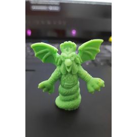 Monster In My Pocket Série 1, Nom De La Figurine Cockatrice Numéro 07, Couleur Verte, Matière Plastique. Jeu Vintage Des Années 1990. Figurine, Jeu, Jouet, Collection.