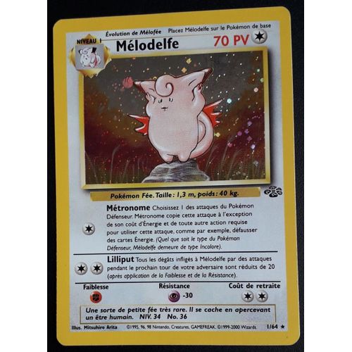 Carte Pokémon Mélodelfe 1/64 [Holo] - Jungle Wizards (Fr)