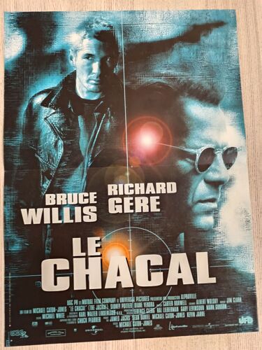 Le Chacal - Véritable Affiche De Cinéma - État Excellent. Dimensions 40x54 Cm - Film De Michael Caton-Jones, Avec Richard Gere, Diane Venora, Bruce Willis, Sidney Poitier - Poster - Année 1997