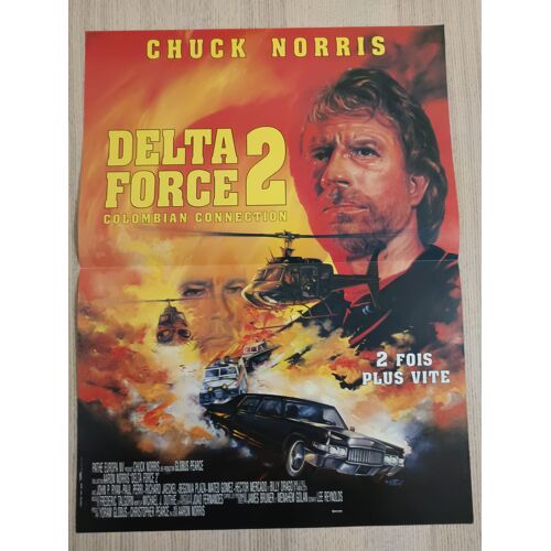 Delta Force 2 - Véritable Affiche De Cinéma - État Excellent. Dimensions 40x54 Cm - Film De Aaron Norris, Avec Chuck Norris, Billy Drago, John P. Ryan, Mark Margolis - Poster - Année 1990