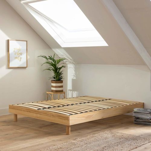 Sommier Kit En Bois Massif 13 Cm Naturel 140x190
