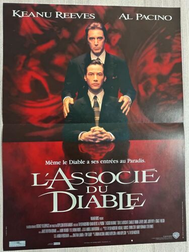 L'Associé Du Diable (The Devil'S Advocate) - Véritable Affiche De Cinéma - État Neuf. Dimensions 40x54 Cm - Film De Taylor Hackford, Avec Al Pacino, Keanu Reeves, Charlize Theron - Poster - Année 1997