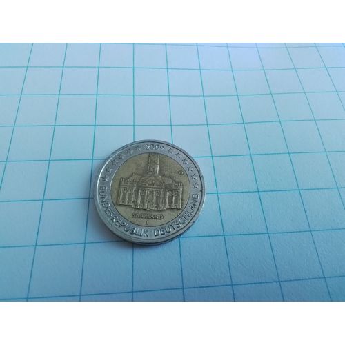 Pièce 2 Euros Commémorative Allemagne 2009. Thème : Sarre. Série : Les 16 Länders Allemands.
