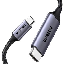 TIANYI-Câble USB C vers HDMI 4K 60Hz 18Gbps Compatible avec Macbook M3 M2 M1 iPad Air iPhone 17 Pro Max Air iPhone 16 Plus Pro Max 15 Galaxy S25 S24 S23 Adaptateur Thunderbolt 4 3 Type C HDMI2.0 (2M)