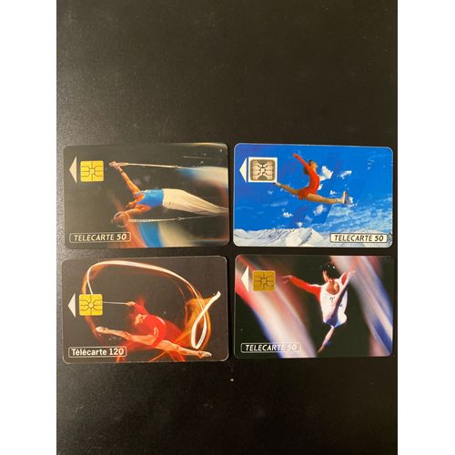 Lot De 4 Cartes Téléphoniques Sports Olympiques