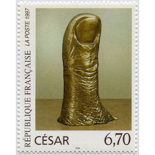 France 1997, Série Art, Très Beau Timbre Neuf** Luxe Yvert 3104, Oeuvre De César - Le Pouce.