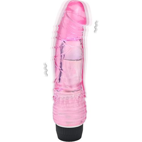 Kal-Gode Vibro-Masseur Réaliste Haute Fréquence Et Jouet De Vibration De Sexe De Stimulation D'orgasme De Point G Étanche Pour Homme Femme (Rose)