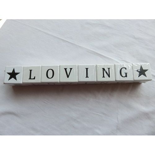 8 cubes déco "Loving"
