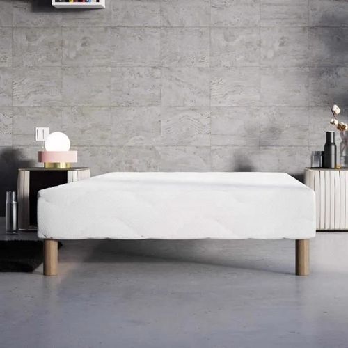 SOMMIER TAPISSIER 90 X 190 CM + 4 PIEDS