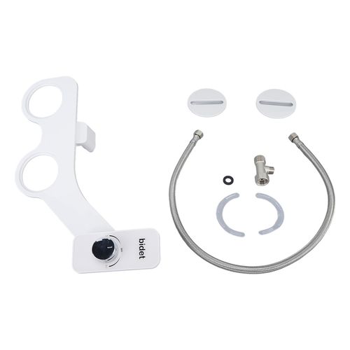 HJLIAN Accessoire de bidet pour toilettes, buse autonettoyante, pression d'eau reglable G1/2, accessoire de siege de toilette pour bidet