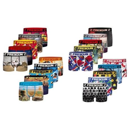 Lot De Boxers Surprise Freegun Pour Homme En Microfibre : 5 / L