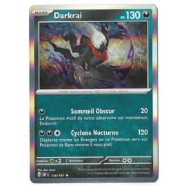 Darkrai 136 / 197 - Pv 130 - G Obf Fr - Carte "Holo" Francaise - Ecarlate Et Violet - Flammes Obsidiennes