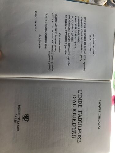 L Inde Fabuleuse D Aujourd Hui - Jacques Chegaray - Presse De La Cité - 1967