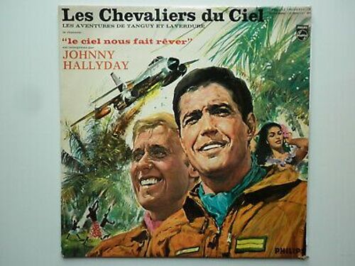 L P 33 Trs Pic Disc Johnny Hallyday Les Chevaliers Du Ciel Edition Limitée Numérotée