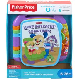 Livre Musical Bébé Interactif ¿ Comptines en Français, Jouet d¿Éveil Sonore, Apprentissage Lettres Nombres, 6 Mois+