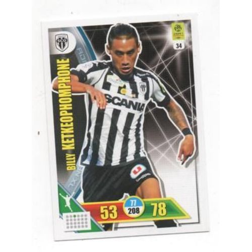 034 - Billy Ketkeophomphone - Angers Sco - Attaquant - Adrenalyn 2017-18
