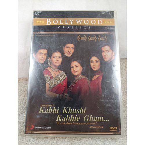 Bollywood Classics - Kabhi Khushi Kabhie Gham ... Dvd All Regions Ntsc - Audio Tamil Et Sous Titres Uniquement En Anglais - Duree 210 Minutes + Les Bonus Clips Des Chansons - 5 .1 Dolby Digital