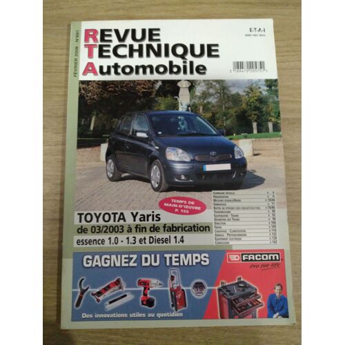 Revue Technique Automobile N°691 Toyota Yaris Depuis 03/2003 Essence