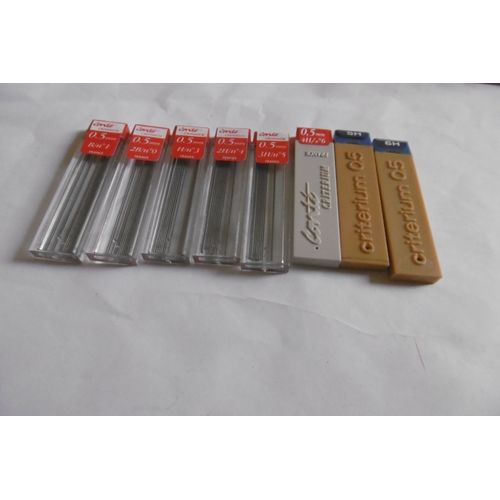 Étui De 12 Mines 0.5mm Pour Tous Porte Mines 0.5mm Conte Criterium Lot De 8 Assorties