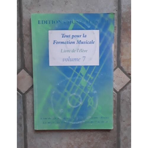 Tout Pour La Formation Musicale Vol 7