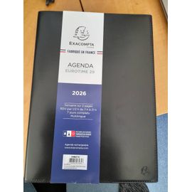 Agenda 2026 Exacompta Broché Noir 21x29.7cm