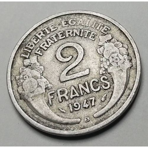 Pièce De Monnaie 2 Francs Morlon 1947 (B) République Française