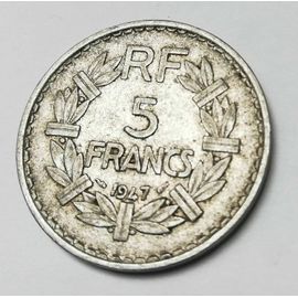 Pièce De Monnaie 5 Francs Lavrillier 1947 République Française