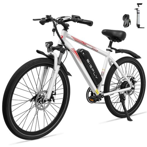 Vélo Électrique 26 Pouces, 100 Km, 7 Vitesses, Bigfly Bk15, Pour Homme Et Femme, Shimano