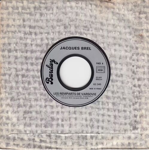 Jacques Brel : Les Ramparts De Varsovie (4'06) // Orly (4'20)