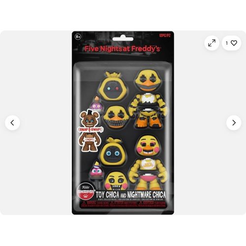 Funko Five Nights At Freddys Snaps Toy Chica Nightmare Chica Action Figure