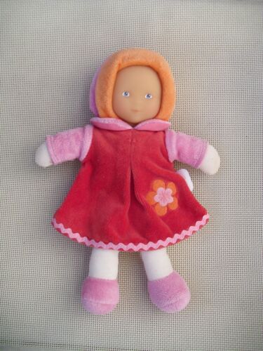 Doudou Poupée Corolle Robe Rouge Et Rose 2010